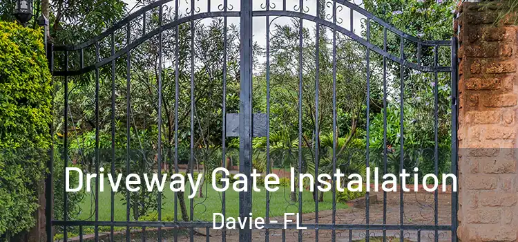 Driveway Gate Installation Davie - FL